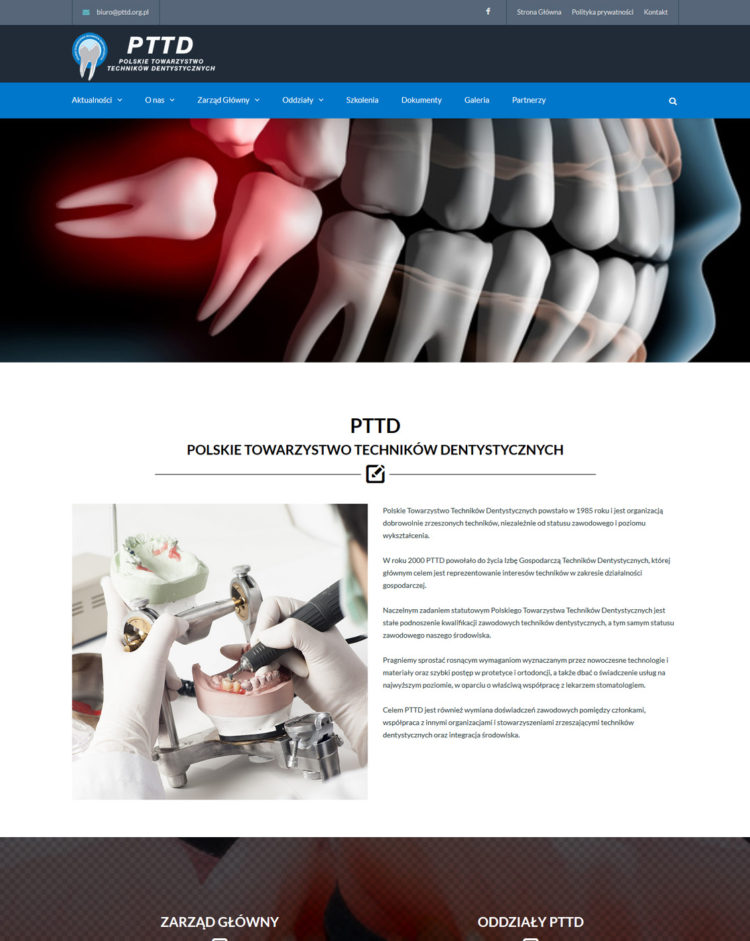 PTTD- responsywna strona www